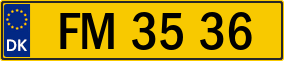 Trailer License Plate